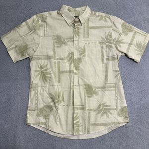 David Taylor Collection Shirt‎ Mens Extra Large Green Button Up Short Sleeve